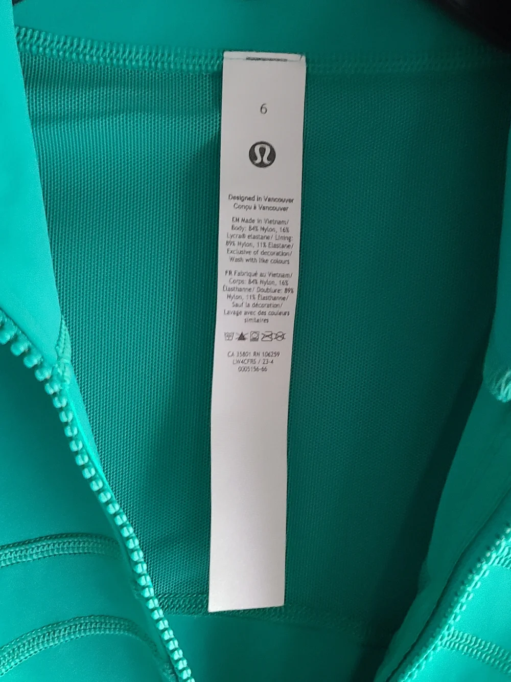 Lululemon athletica Define Jacket Luxtreme - Maldives Green size 6 - Picture 7 of 9